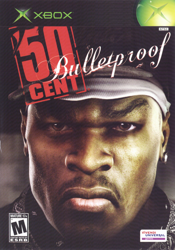 50 Cent: Bulletproof box art for Xbox
